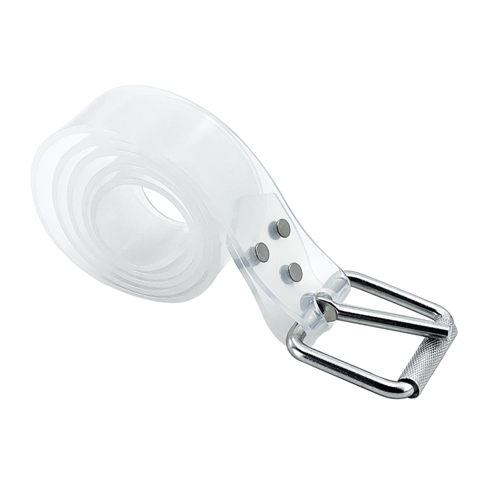 QSTDGVPW Diving Weight Belt Snorkeling Waist Belt Clear 130 cm Length Adjustable with Metal Buckle for Scuba Diving Spearfishing