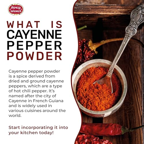 Spicy World Cayenne Pepper Powder Ground Chili Pepper 10 Pound Bulk Bag - 40K SHU, Hot Chilli Powder - Image 3