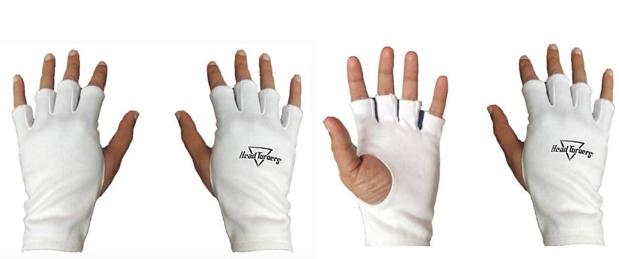 HeadTurners Limited Edition Finger Cut Fielding, Catching, Batting Inners Glove- Set of 2 (White) (B08TWJJB9G) Amazon Price History, Amazon Price Tracker