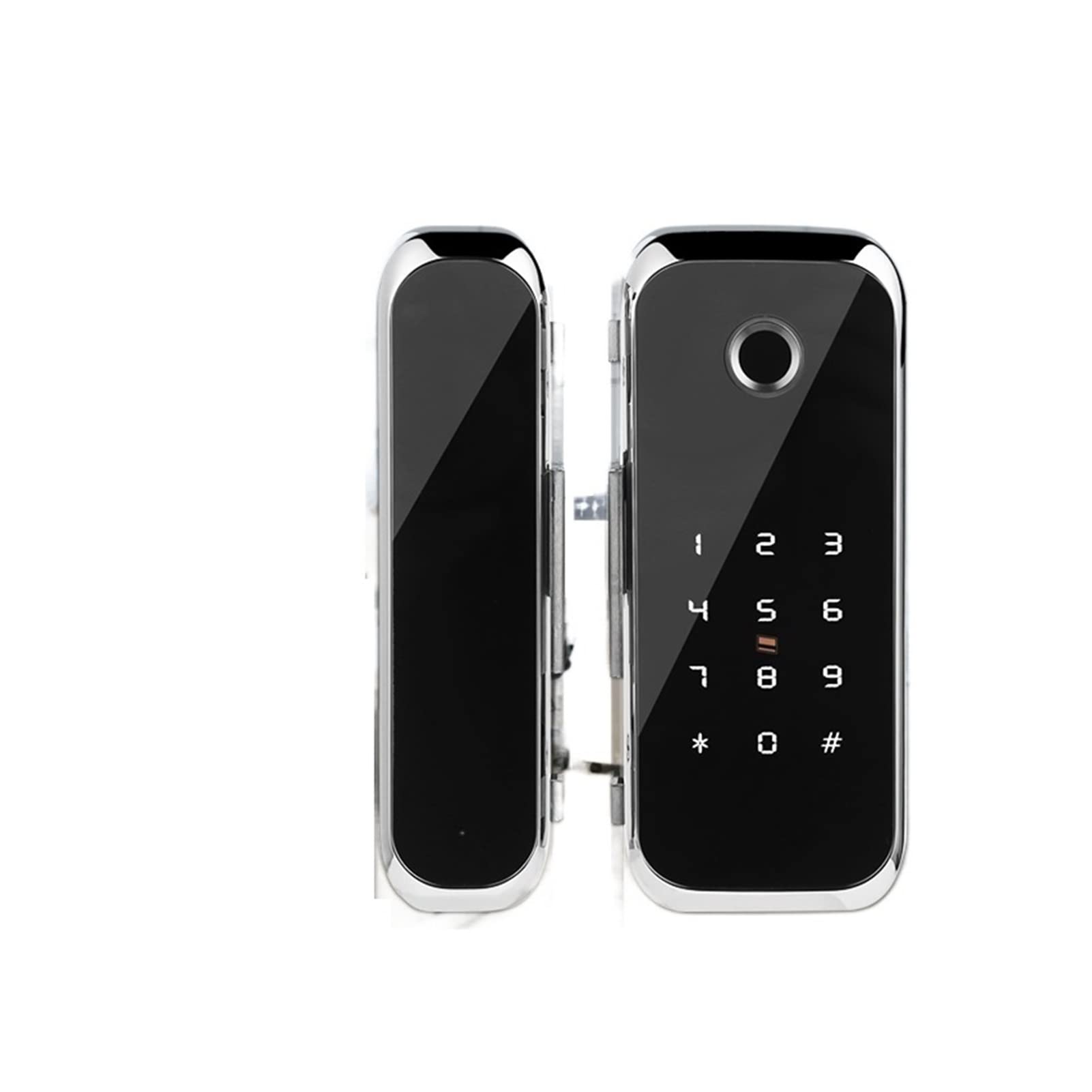 Smart Door Smart WiFi Bluetooth APP Access Electronic Biometric Fingerprint Office Glass Sliding Door Lock