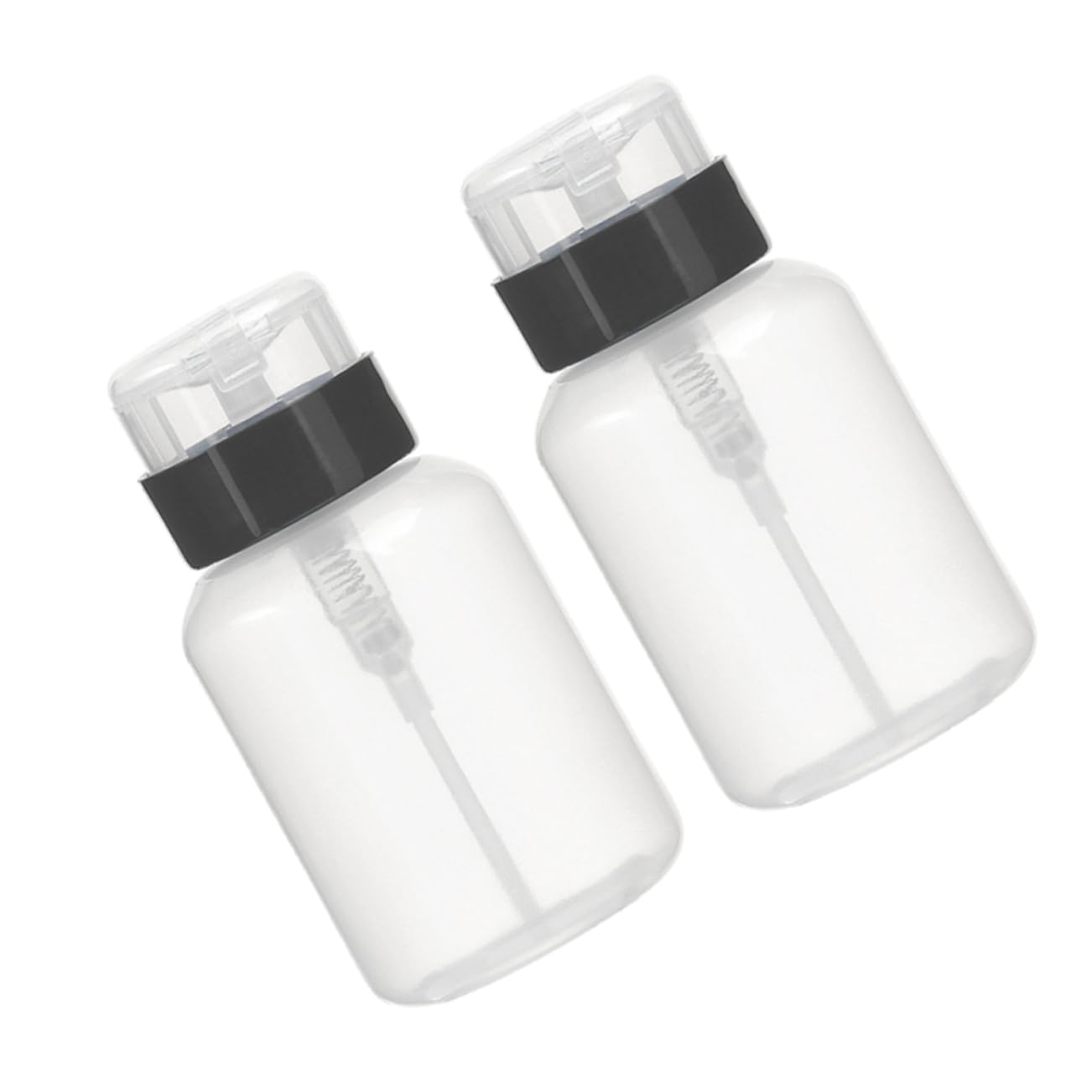 Beatifufu Makeup Remover Pump Dispenser Liquid Storage Bottle Push down Mechanism