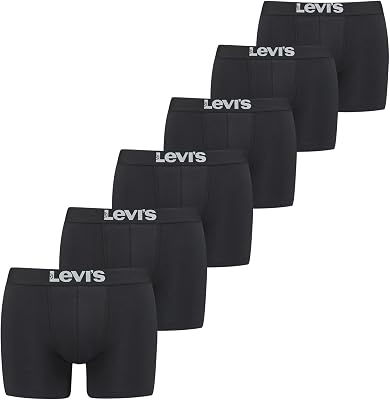 Levi's Herren Solid Basic Boxers (6 Pack) Underwear (6er Pack)