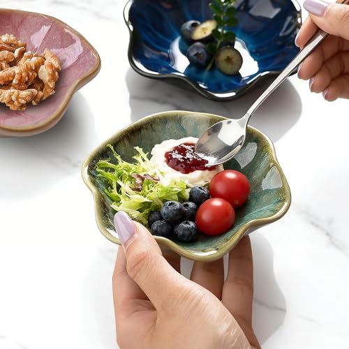 ZestyQuill 6-Pack Ceramic Soy Sauce Dipping Bowls, 6 Colors, 2.5oz, 4.1in - image 5