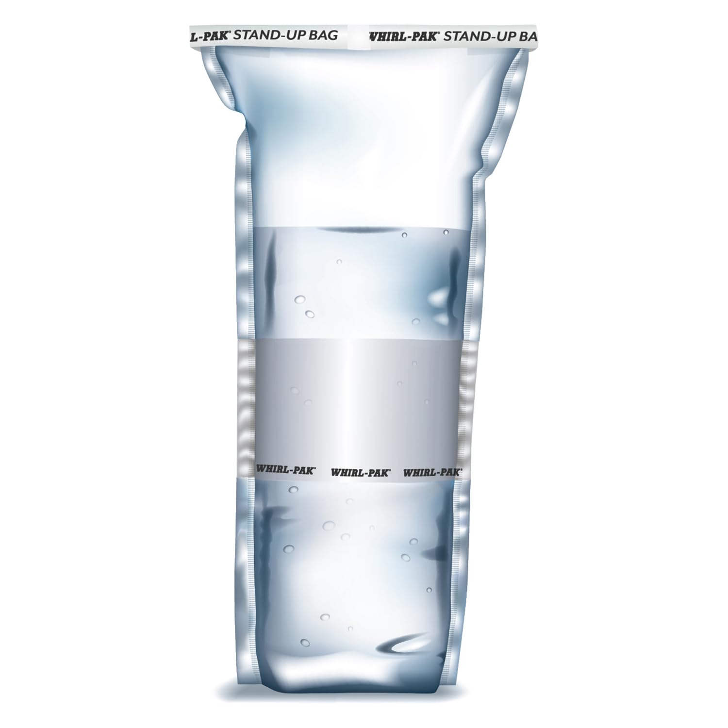 Whirl-Pak 1-7284 - Bolsas de plástico de polietileno de baja densidad con campo de escritura, autoadhesivas, estériles, 1242 ml de volumen, 380 mm de largo x 150 mm de ancho, 50 unidades, transparente