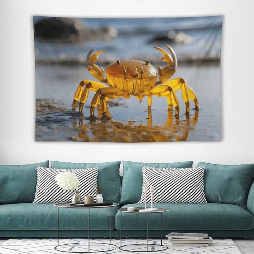 Tapisserie murale crabe solution décoration murale douce