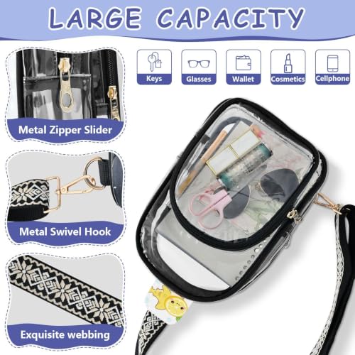 Bolsa transparente de PVC resistente y cremalleras de metal suave 4