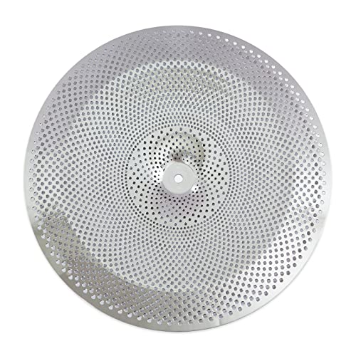 Low Volume Practice Cymbal, 16' Quiet China Cymbal (Matte Silver)