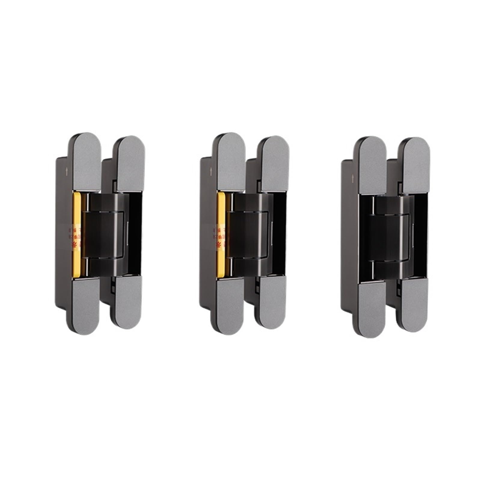 1pcs Hidden Hydraulic Hinge Spring Invisible Door Hinge(Gray 80kg)