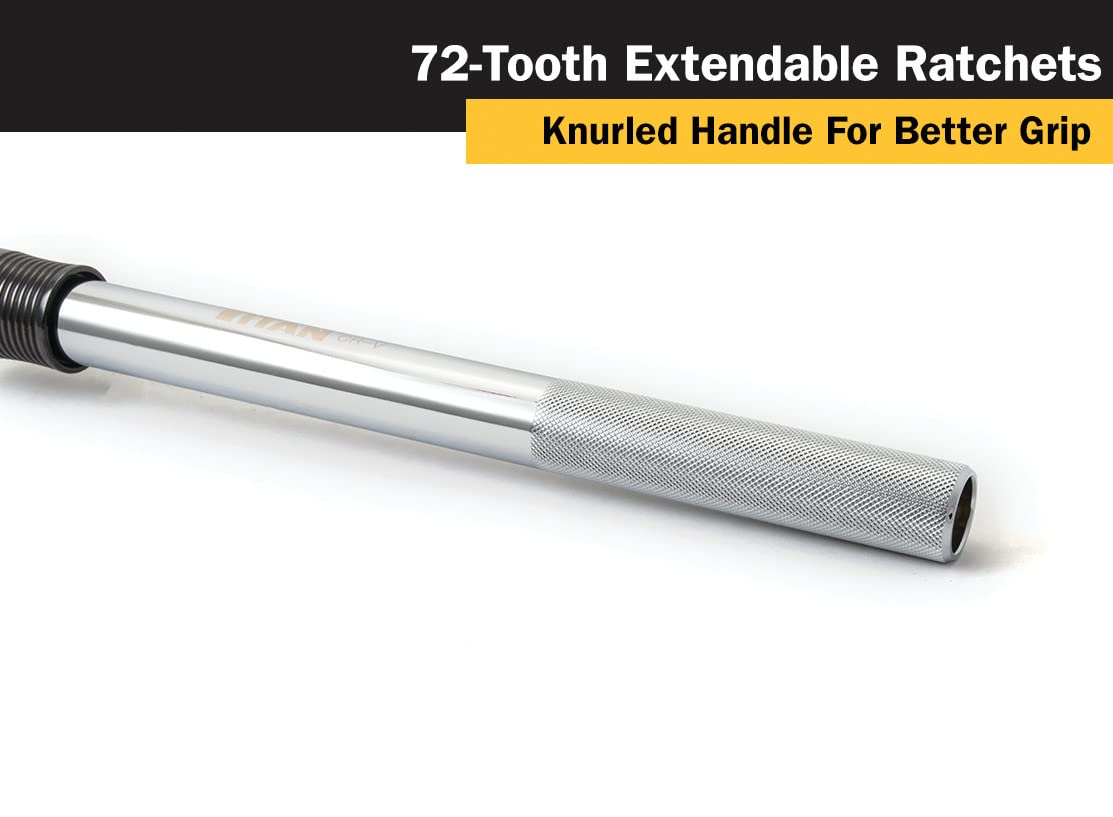 Cliquet Extra-long 1/2 Pouce X 24 Pouces - 36 Dents - Acier Au Chrome Vanadium - Neuf