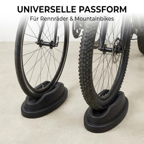 rennrad fuss berührt vorderrad Erhöhung Fahrrad Trainer – Fahrrad Vorderradstütze Kunststoff Laufradblock für Indoor Radtraining | rutschfest & Bodenschonend Möglichkeit:Nur Standard-Shorts Schotterwege in Girona: Die Bike Pedals