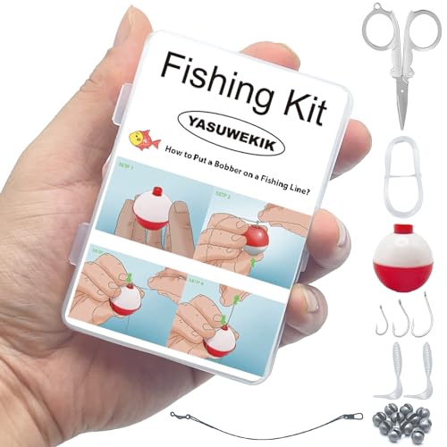 Image of Mini Fishing Kits Bulk Small Emergency Survival Fishing Kits Outdoor Compact Fishing Tackle Kits with Case for Beginner Christmas Shoebox Fillers for Fishing Party Favors
