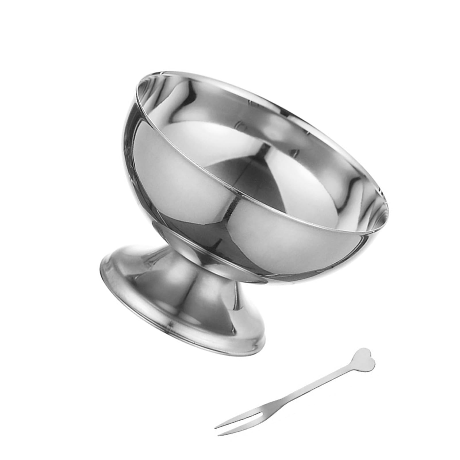LUCKGONI Premium Nonrust Steel Multipurpose Serving for Salads Ice Creams Dessert Sturdy Construction Easy Surfaces