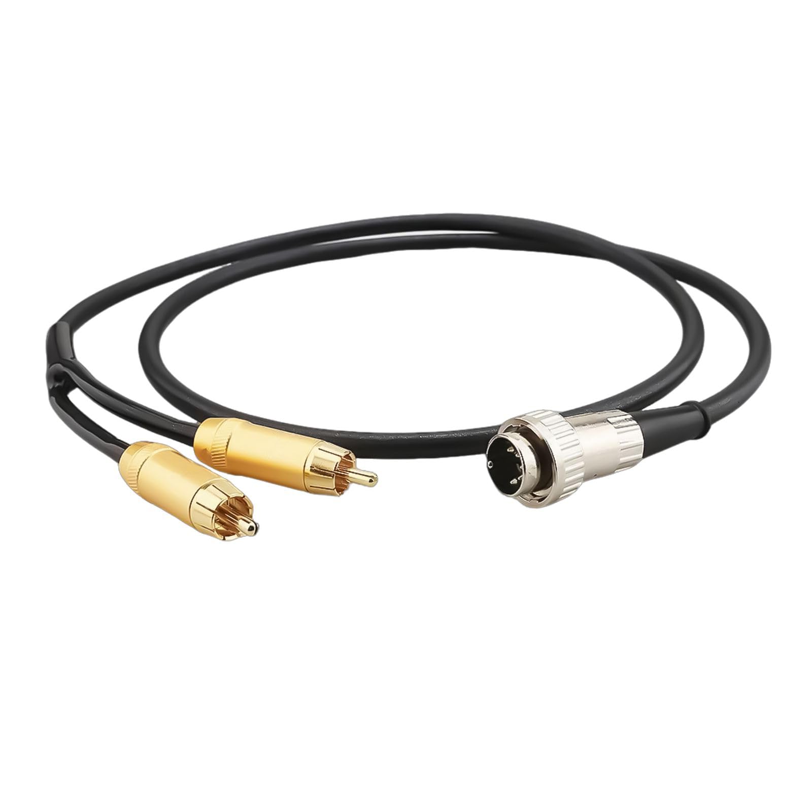 Cavo adattatore audio da 5 pin DIN maschio a doppio maschio, suono ad alta fedeltà per sistemi stereo, 50 cm/100 cm/150 cm