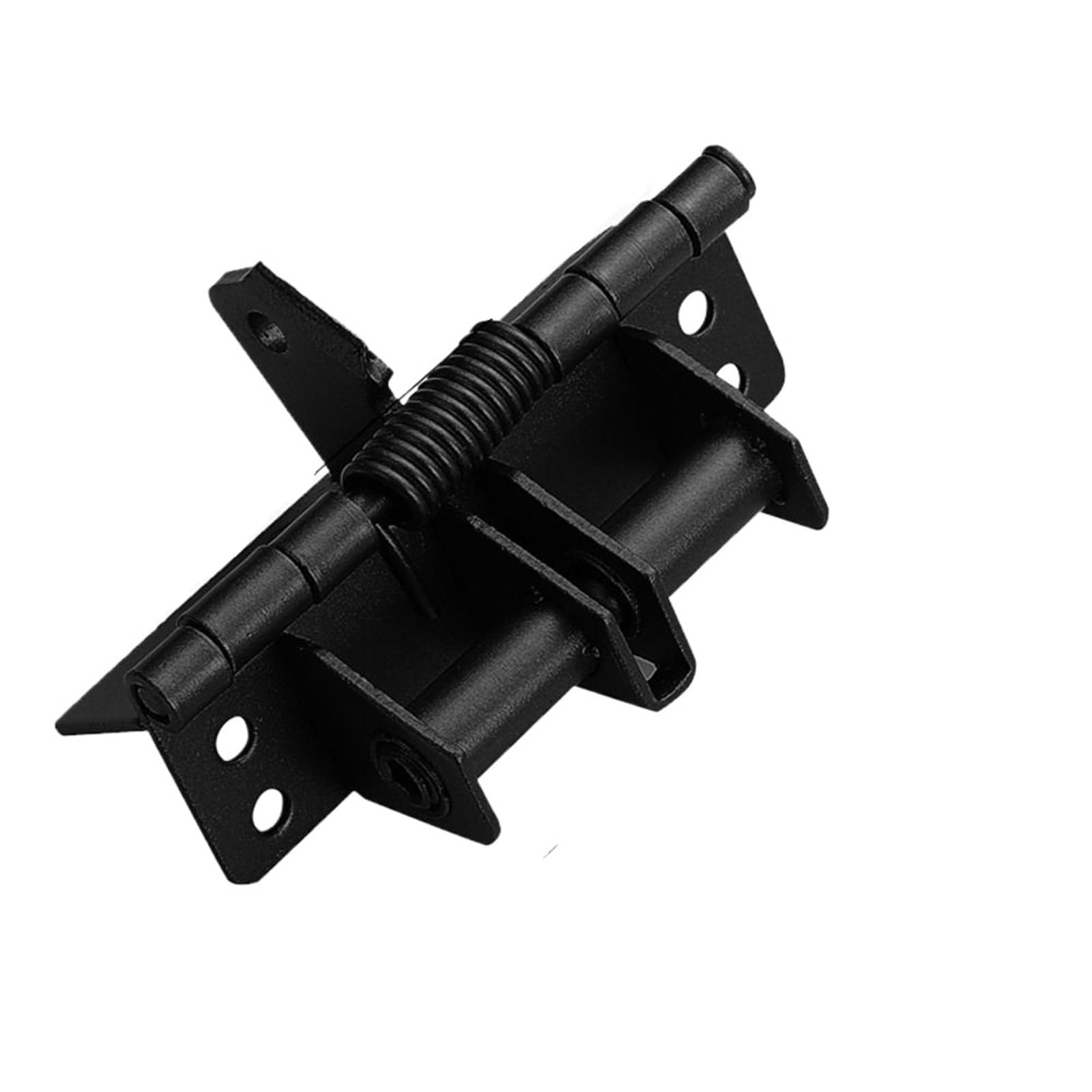 Flush Hinges Furniture 90 Degrees Multi-Function Positioning Hinge Automatic Closing Spring Self-aligning Supplies(Black)