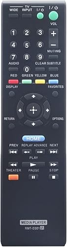 Allimity RMT-D301 RMTD301 - Mando a distancia de repuesto compatible con Sony Network Media Player SMP-N100 SMPN100