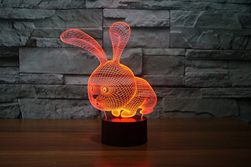 Amazon.co.jp : SUPERRUIDALONG 3Dラビットナイトライトリモート