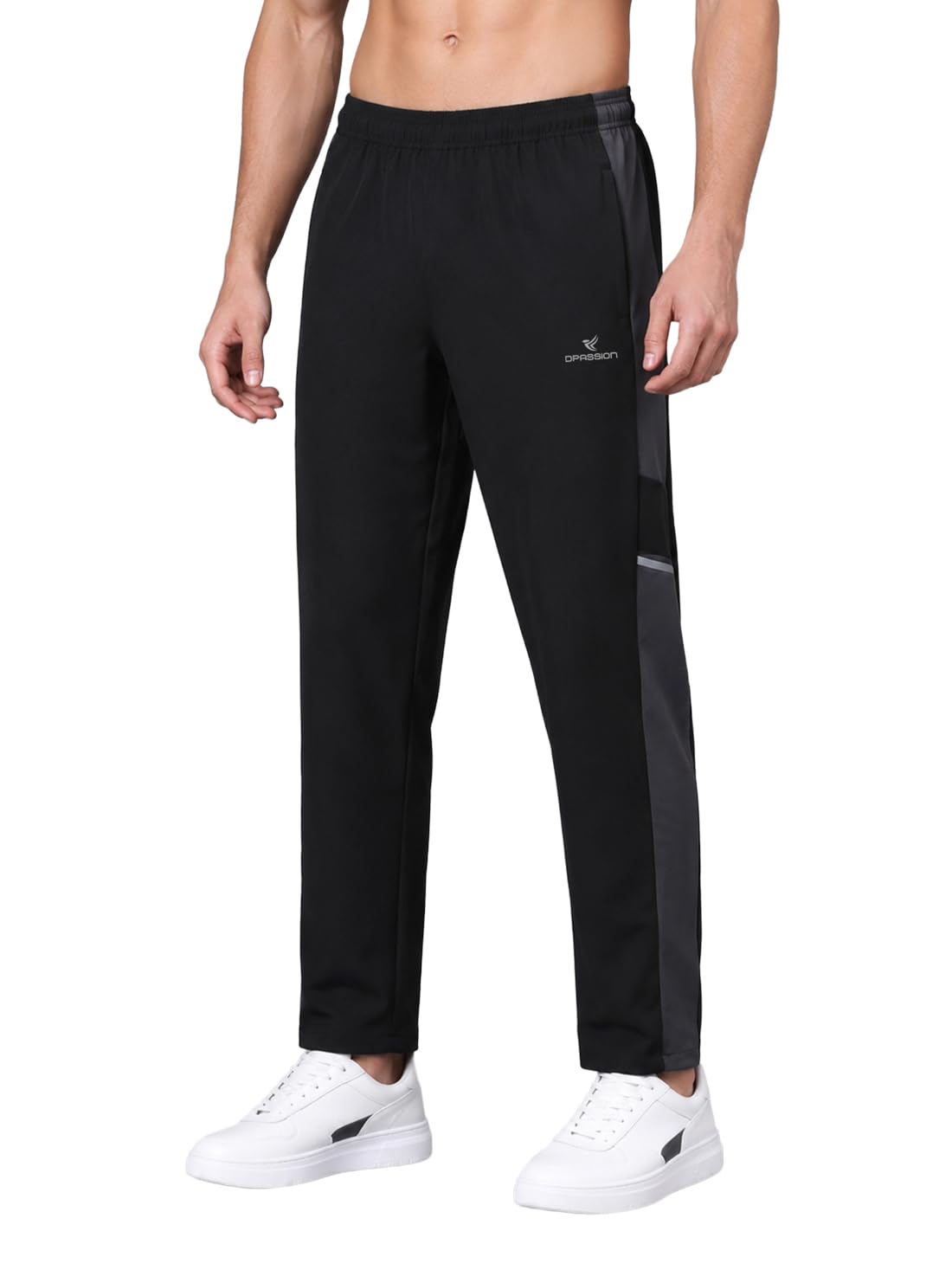 Dpassion Regular fit Running Track Pants for Men with Zipper Pocket | Lowers for Men |Sports Track Pant for Men Polyester-picture-52