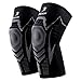 ENONEO Genouillère Rotulienne et Ligamentaire 2 Pack Genou Bandage de Compression Antidérapant avec Stabilisateurs Latéraux pour Sport, Course, Volley Ball, Fonctionnement, Escalade (Gris M)
