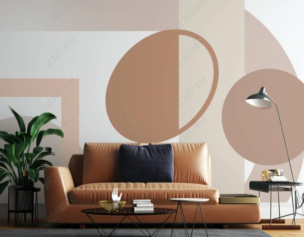 Papier peint intissé géométrique 450x315 cm grand format pour salon