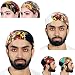 Sarjana Handicrafts Lot 10 Pieces Womens Mens Cotton Headband Printed Hairband Bandana Wrap Band (Multicolored)