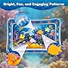 Tummy Time Water Mat for Babies, Inflatable Tummy Time Water Play Mat, with Bright and Colorful Patterns, for Interactive and Fun Early Learning, Ocean-Themed #2