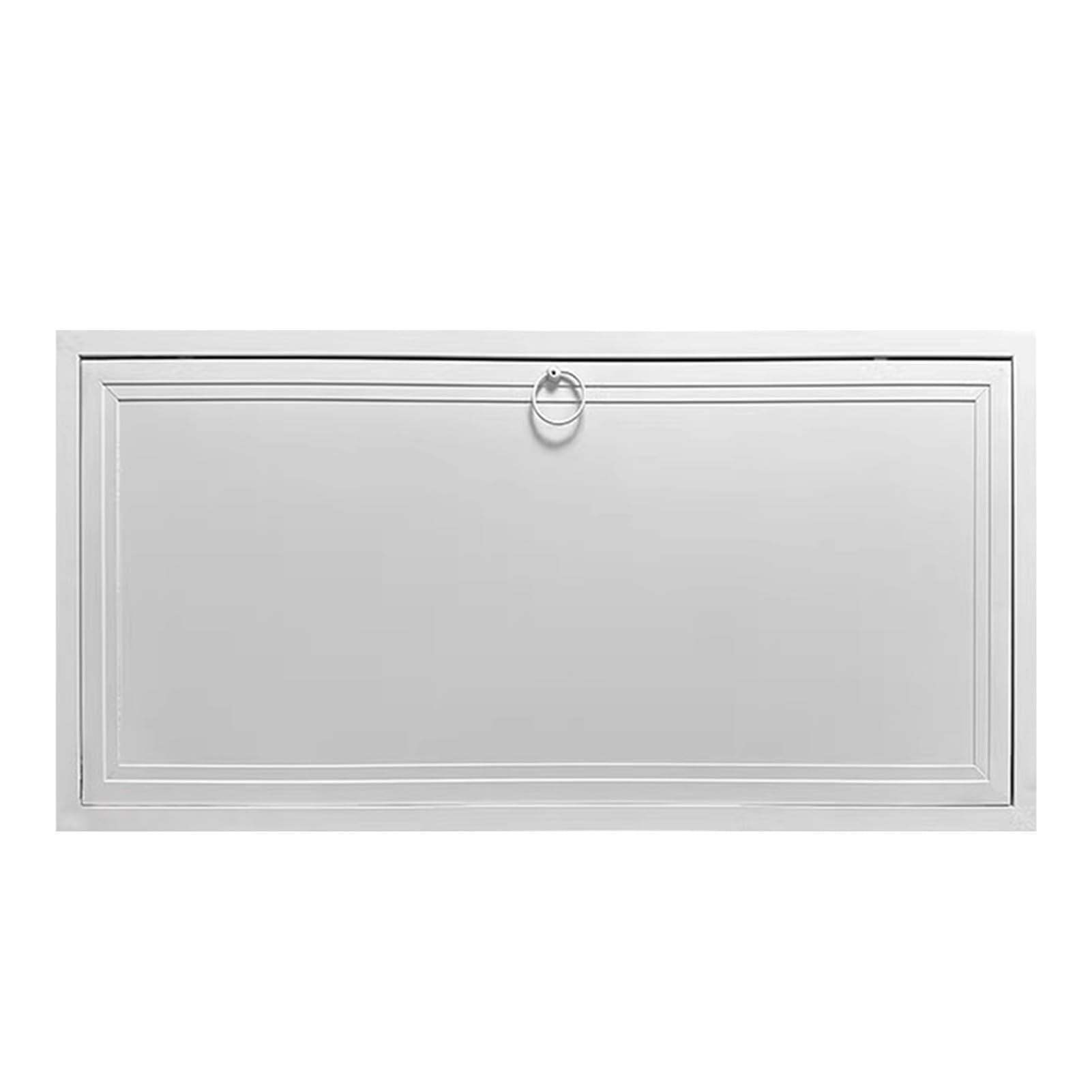 Lonmrrton One Color Aluminum Inspection Panel, Rectangular Wall & Ceiling Access Door, Service Hole Cover Plate For Plumbing Electrical Wiring Hvac Duct, White Finish(20X20in/51X51cm)