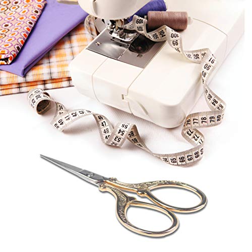 image for Hisuper Embroidery Scissors with Leather Scissor Cover Small 3.6 inch 