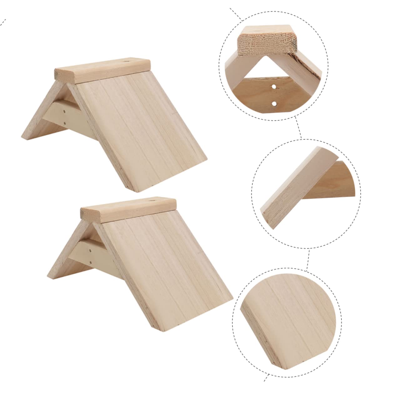ibasenice Perchoir à Perroquet en Bois, Support à Picorer, Lot de 5, Kaki | Accessoire pour Cage à Perruche, Adapté aux Perroquets et Poules, Usage Intérieur, Pièce Démontable