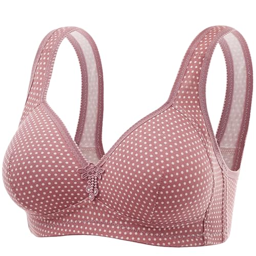 HongXINGDd Sujetador de Dormir Suave sin Costuras para Mujer sin Anillo de Acero Pink 1 105B