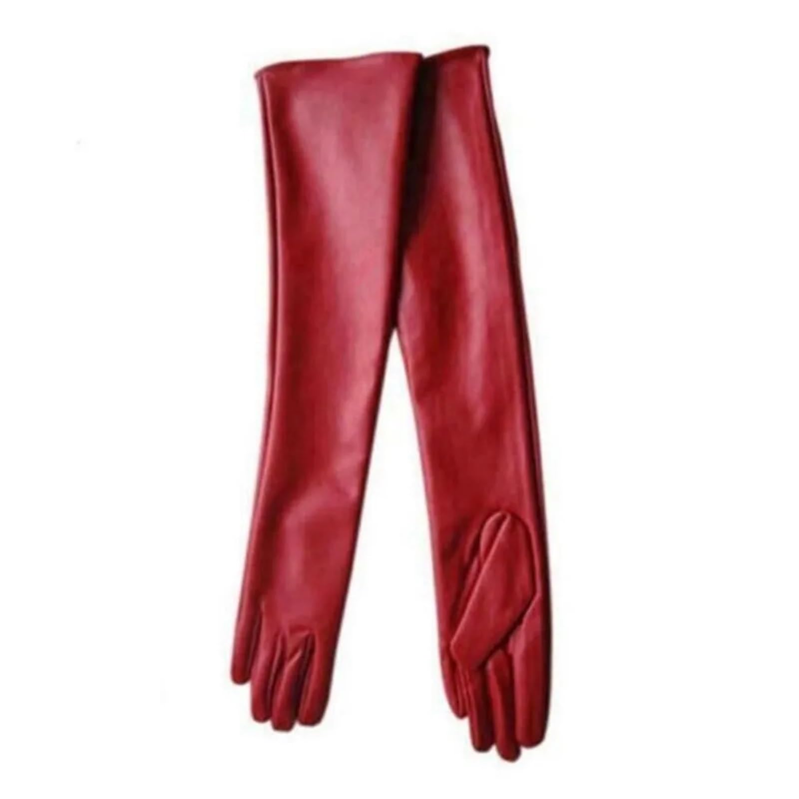 Guantes Largos Mujer Guantes Mujer Codo Largo Fiesta Noche Cuero Suave Señoras Forrado Cálido Invierno