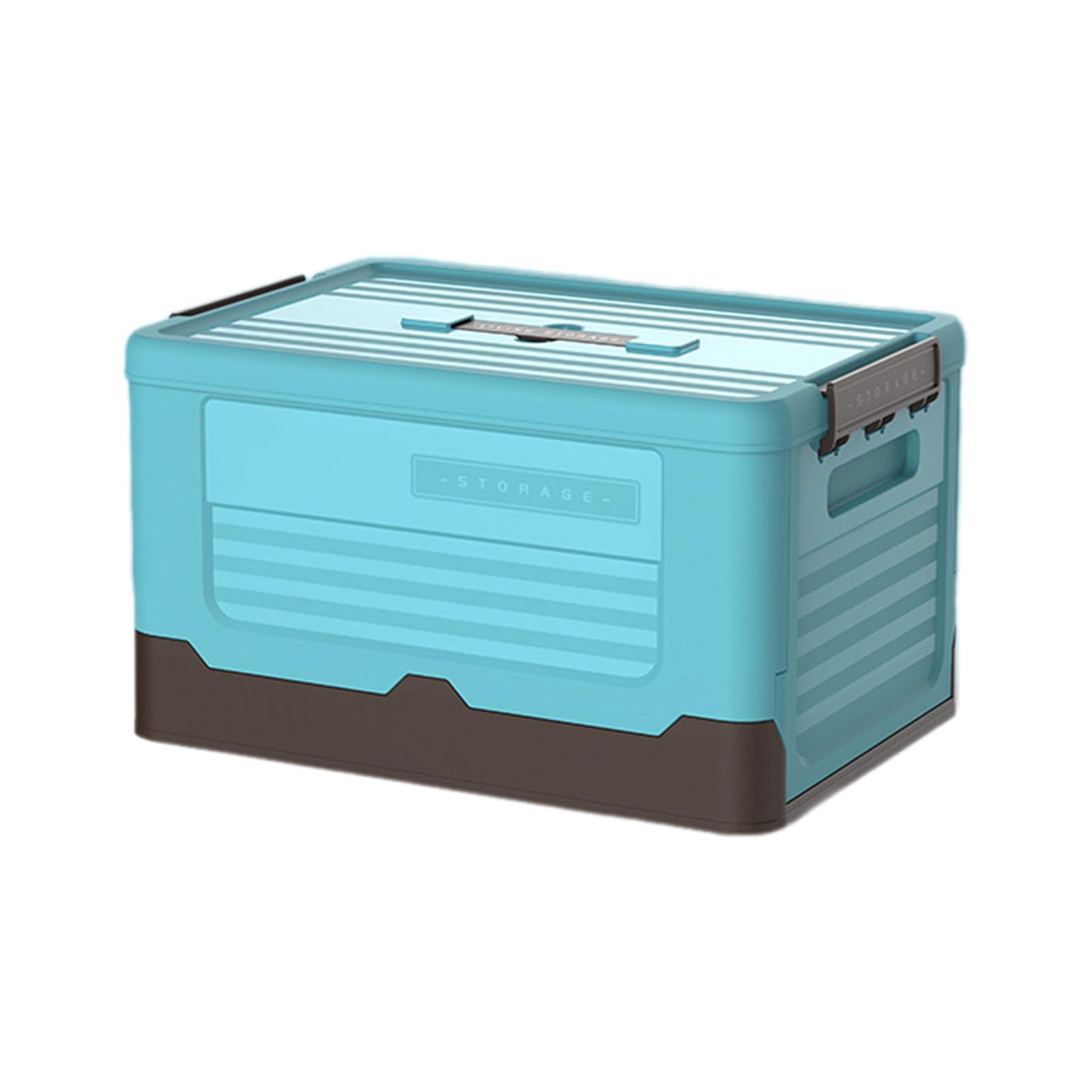 Msioytog Space Saving Foldable Crate Efficient Storage Box for Clothes and Books Fashionable Sundries Toy Container with Lid Book Holder Bin