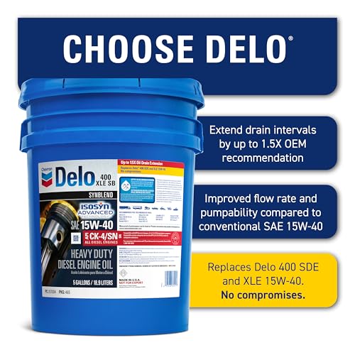 Image of Delo 222290465 400 XLE Synthetic Blend 15W-40 Motor Oil - 5 Gallon Pail