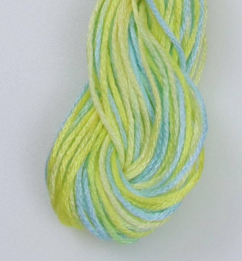 Image of KCS Big skeins of 25 Meters Size 25 Color Variegated Cross Stitch Stranded Threads,6 skeins,4060