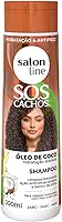 Salon Line, Shampoo, SOS Cachos, Coco, Hidratação Nutritiva, Vegano - Cabelos Ondulados, Cacheados e Crespos, 300 ml