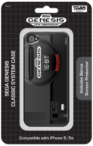 Tommo Hardware Series Genesis System Style Silicon Case For Iphone 5/5S - Retail Packaging - Black #TOP12
