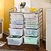 Honey-Can-Do Rolling Storage Cart and Organizer with 12 Plastic Drawers