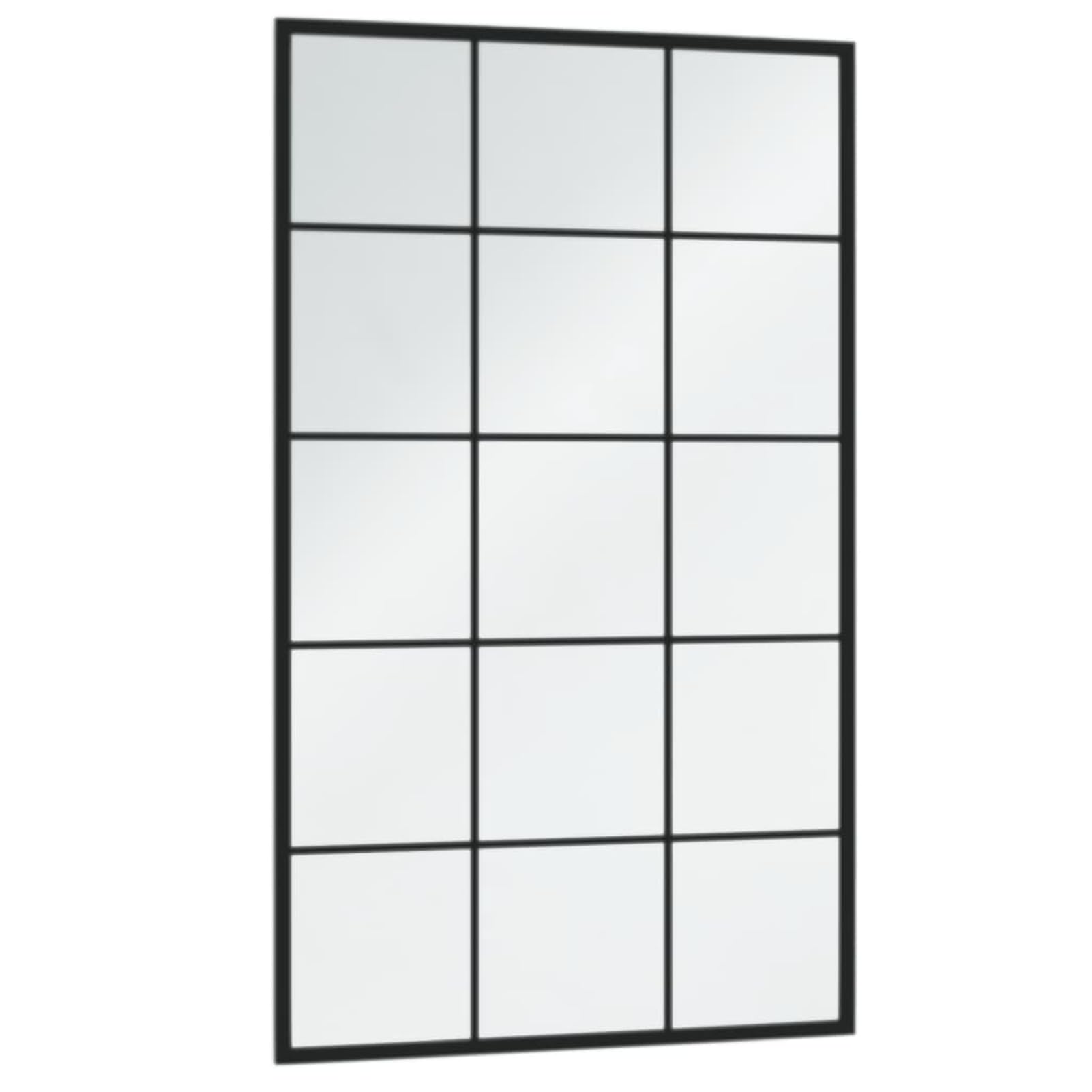 Homgoday Espejos Decorativos para decoración de Paredes con Marcos metálicos, Espejos Decorativos para Ventanas Modernos Negro 100x60 cmpara Decoración del Hogar, Sala de Estar, Baño, Dormitorio