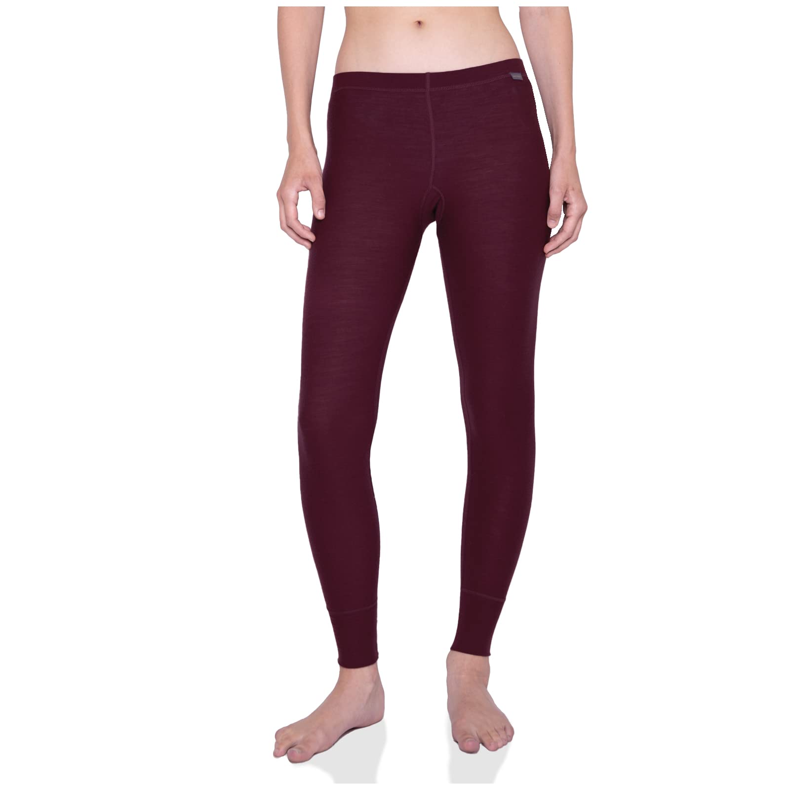 Photo 1 of MERIWOOL Women’s Base Layer Bottoms - Lightweight Merino Wool Thermal Pants Large Plum