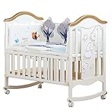 jooe Cuna 6 En 1 con Colchón, Ruedas Desmontables Y Bloquea