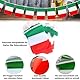 11M Flaggenkette Girlande mit 40 Italien Flaggen, 14x21CM Fähnchen Wimpelkette für Garten Bar Dekorationen
