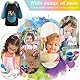 NAEBRO 2Pcs Malsch¨¹rze Kinder, Wasserdicht Malkittel 6-12 Jahre M?dchen/Junge, Malerkittel Bastelsch¨¹rze Kinder mit ?rmeln f¨¹r Basteln & Malen Backen Kochen