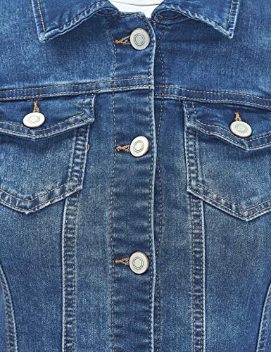 FASHION BOOMY Women's Classic Denim Jean Jacket - Cropped Long Sleeve Outerwear - Regular and Plus Sizes 3X Med_Denim
