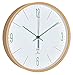 Produktbild TFA Dostmann Analoge Design Funk-Wanduhr mit Ahorn-Rahmen, weiß/grün, 25.5 x 4.5 x 25.5 cm, (L) 255 x (B) 45 x (H) 255 mm, 60.3524.04