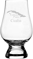 Vista 4 de Partagas - Vaso de whisky de cristal grabado con temática de cigarros cubanos compatible con accesorios Glencairn