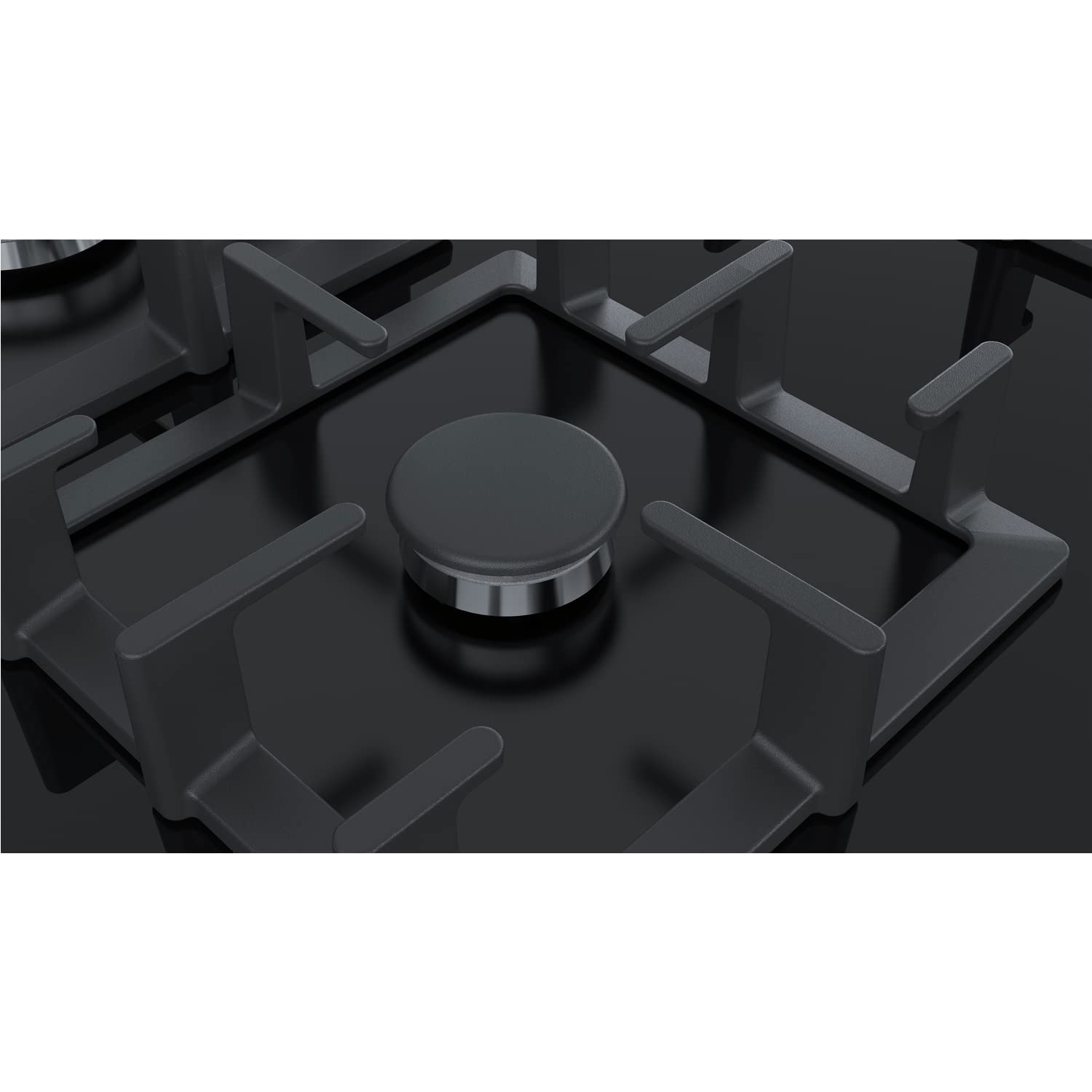 Placa De Gas Siemens EP7A6QB90 - Encimera Integrada, 5 Quemadores, Hierro Fundido, Color Negro, 1000 W