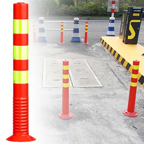Borne de signalisation rouge en PU flexible et résistante aux chocs