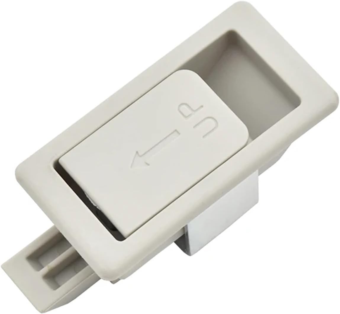 Industrial Electric Cabinet Plastic Keyless Percussion Close Inline Panel Latch Lock 1Pcs(Beige)