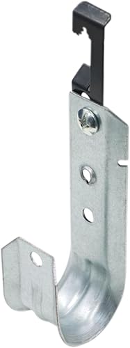 Xadnitu Soporte de cable de 1 516 pulgadas, gancho en J con clip en W, soporte de cable de metal resistente, ganchos en J para fijar rejilla de