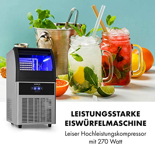 Klarstein Antarctica Eiswürfelbereiter Eiswürfelmaschine - 270W, Produktionskapazität: 26 kg, Lagerfachvolumen: 15 Liter… – Bild 4
