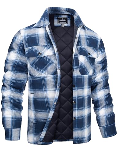 MAGCOMSEN Quilted Lined Heavyweight Flannel